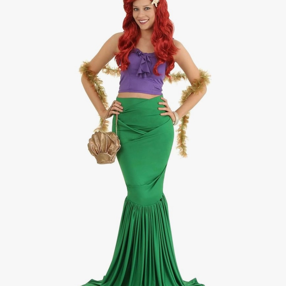 Mermaid Adult Unisex 3 Piece Costume XL